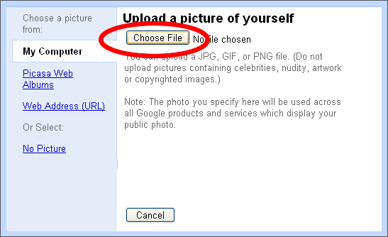 Uploading The Picture